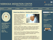 Tablet Screenshot of nebraskamediationcenter.com